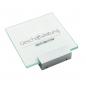 Preview: Tuerschild VITRUM A Glasschild fuer Buero aus Glas 140 140 mm